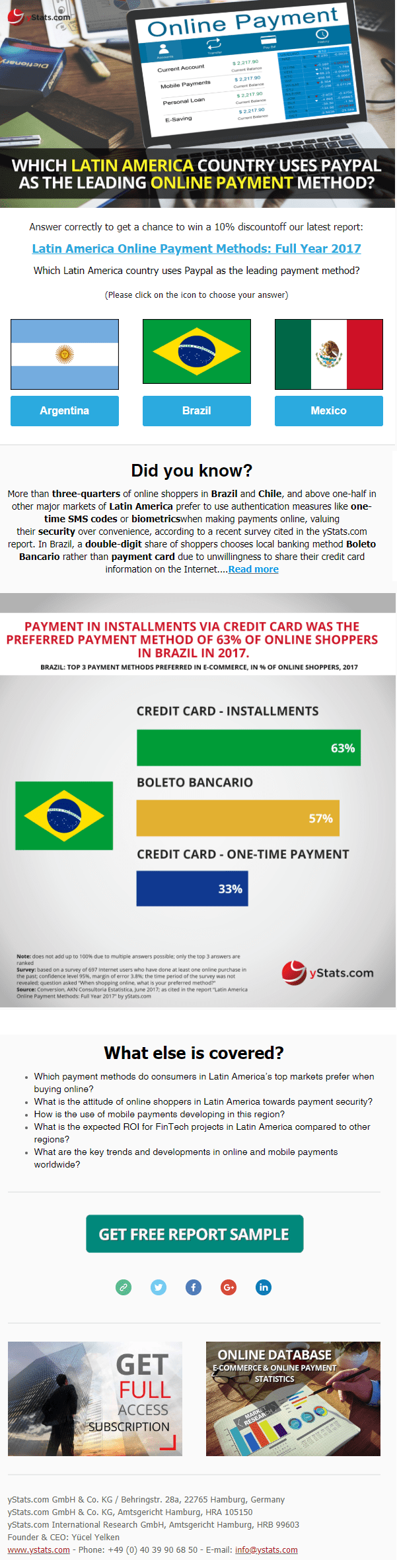 Newsletter Latin America Online Payment Full Year 2017